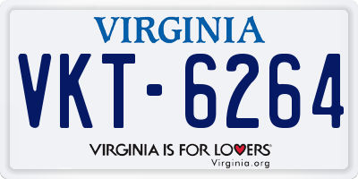 VA license plate VKT6264