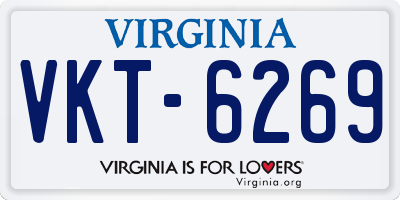 VA license plate VKT6269