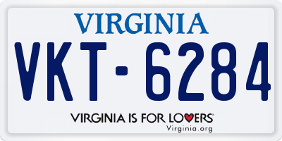 VA license plate VKT6284