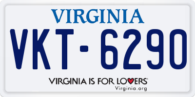 VA license plate VKT6290