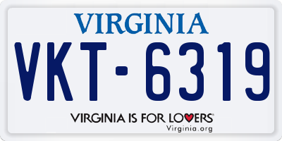 VA license plate VKT6319