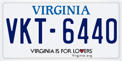VA license plate VKT6440