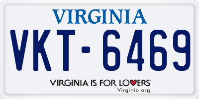 VA license plate VKT6469