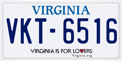 VA license plate VKT6516