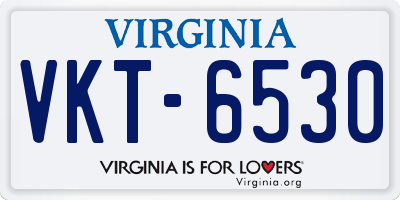 VA license plate VKT6530