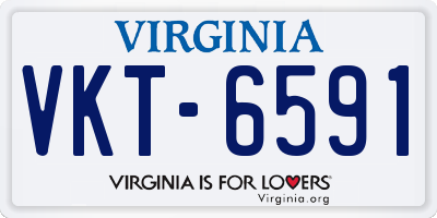 VA license plate VKT6591