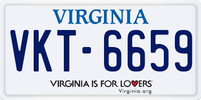 VA license plate VKT6659