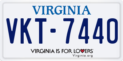 VA license plate VKT7440