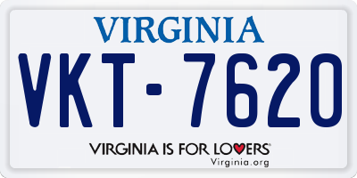 VA license plate VKT7620