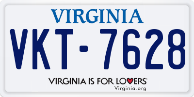 VA license plate VKT7628