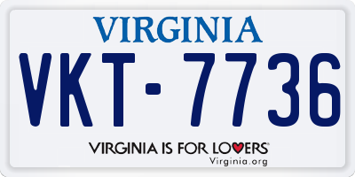 VA license plate VKT7736