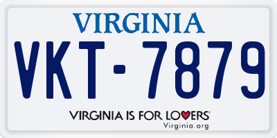 VA license plate VKT7879