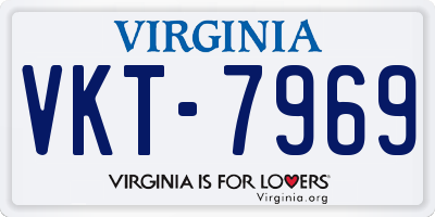 VA license plate VKT7969