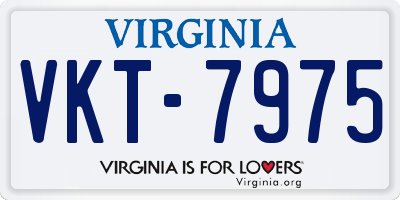 VA license plate VKT7975