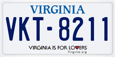 VA license plate VKT8211