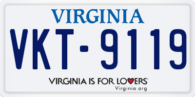 VA license plate VKT9119