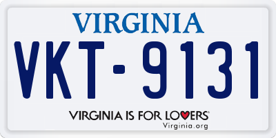 VA license plate VKT9131