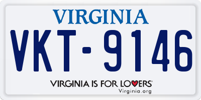 VA license plate VKT9146