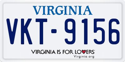 VA license plate VKT9156