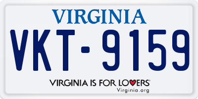 VA license plate VKT9159