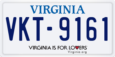 VA license plate VKT9161