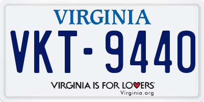 VA license plate VKT9440