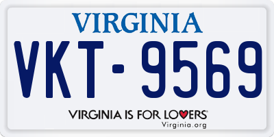 VA license plate VKT9569