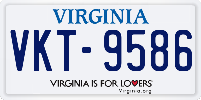 VA license plate VKT9586