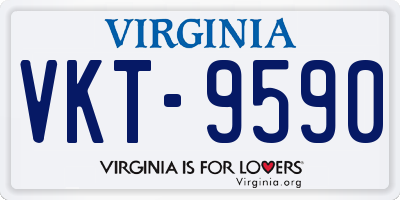 VA license plate VKT9590