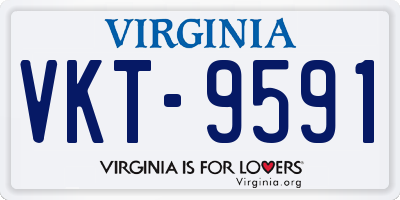 VA license plate VKT9591