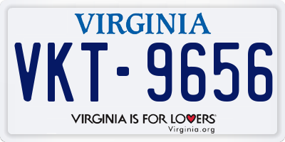 VA license plate VKT9656