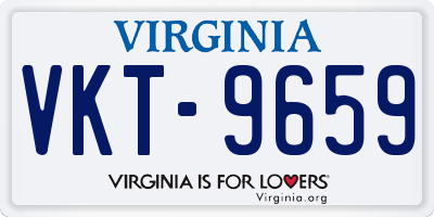 VA license plate VKT9659