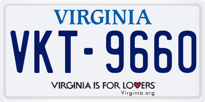 VA license plate VKT9660
