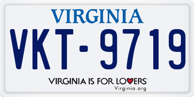 VA license plate VKT9719