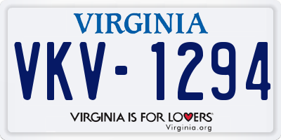 VA license plate VKV1294