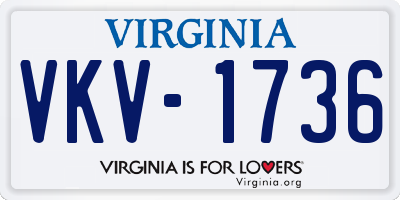 VA license plate VKV1736