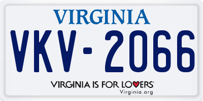 VA license plate VKV2066