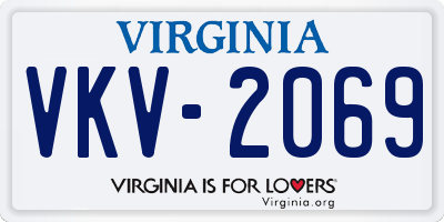 VA license plate VKV2069
