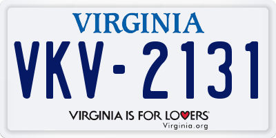 VA license plate VKV2131