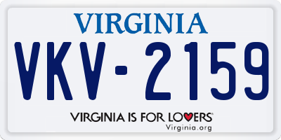 VA license plate VKV2159
