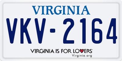 VA license plate VKV2164