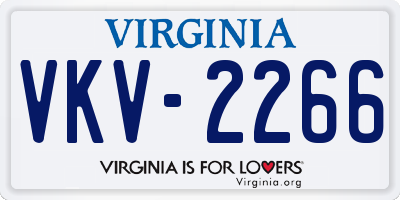 VA license plate VKV2266