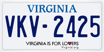 VA license plate VKV2425