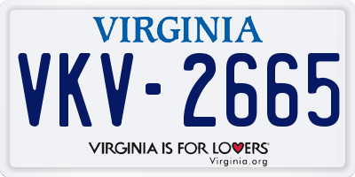 VA license plate VKV2665