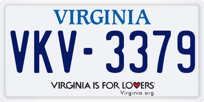 VA license plate VKV3379
