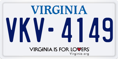 VA license plate VKV4149