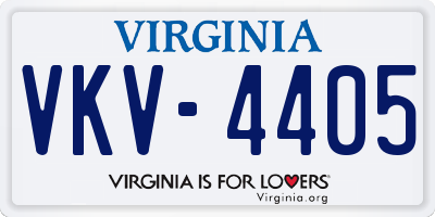 VA license plate VKV4405