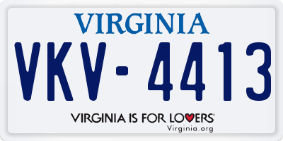 VA license plate VKV4413