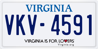 VA license plate VKV4591