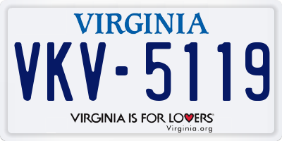 VA license plate VKV5119